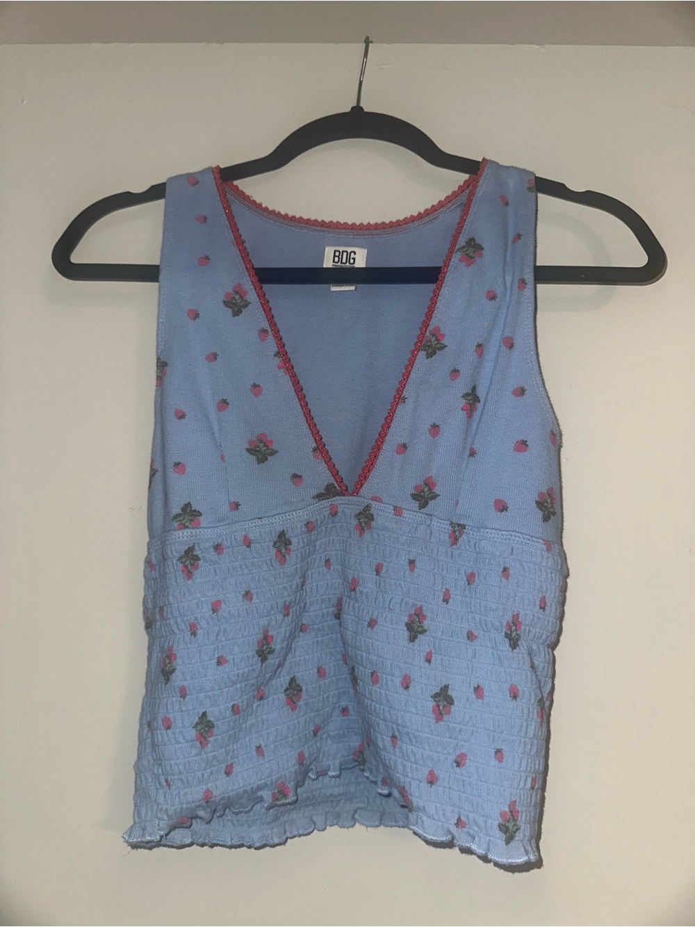 BDG Urban Outfitters Verity Womens Smocked Tank Top